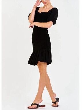 Anthropology Dear John Black Smocked Dress Small